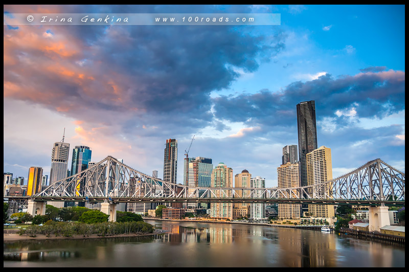 Стори Бридж, Story Bridge, Брисбен, Brisbane, Квинсленд, Queensland, Австралия, Australia