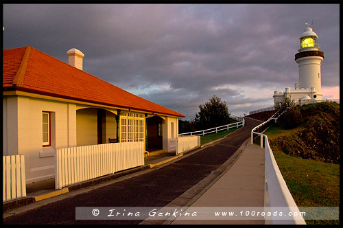 Маяк на Мысе Байрон, The Cape Byron Lighthouse, Мыс Байрон, Cape Byron, Байрон Бэй, Byron Bay, Новый Южный Уэльс, NSW, Австралия, Australia