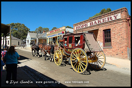 Карета, Соверен Хилл, Sovereign Hill, Балларат, Ballarat, Виктория, Victoria, Австралия, Australia