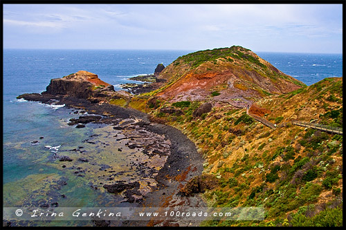 Мыс Шанк, Cape Schanck, Полуостпов Монингтон, Mornington Peninsula, Виктория, Victoria, VIC, Австралия, Australia