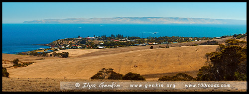 Вид на Пеннешо (Penneshaw) утром, Остров Кенгуру, Kangaroo Island, Южная Australia, South Australia, Австралия, Australia