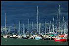 City from the Williamstown (Through Yachts), Мельбурн, Melbourne, штат Виктория, Victoria, Австралия, Australia