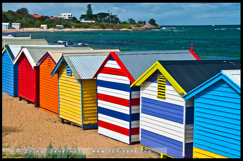 Dendy-Бич-Стрит, Dendy Street Beach, Брайтон, Brighton, Мельбурн, Melbourne, Австралия, Australia