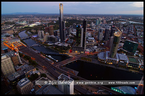 Вид на Мельбурн, Риалто Тауэрс, Rialto Towers, Мельбурн, Melbourne, Австралия, Australia