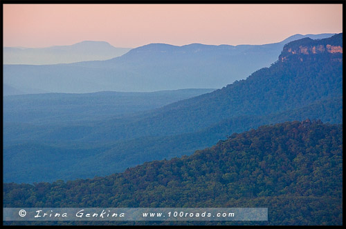 Три сестры, Three Sisters, Эхо поинт, Echo Point, Катумба, Katoomba, Голубые Горы, Blue Mountains, Новый Южный Уэльс, NSW, Австралия, Australia