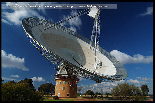 <Радио-телескоп, Тарелка, The Dish, Паркс, Parkes, Новый Южный Уэльс, NSW, Австралия, Australia