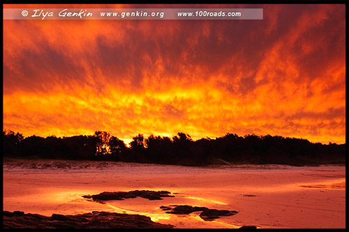 Dunbogan Beach, Национальный парк Крауди Бэй, Crowdy Bay National Park, Новый Южный Уэльс, NSW, Австралия, Australia