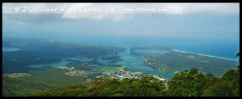 Расколотая скала, Split Rock, Бриллиантовый Мыс, Diamond Head, Национальный парк Крауди Бэй, Crowdy Bay National Park, Новый Южный Уэльс, NSW, Австралия, Australia