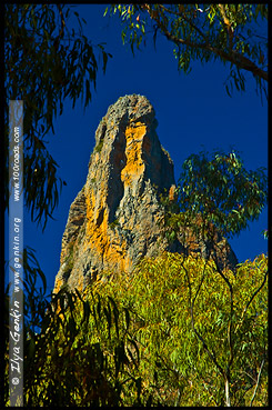 Belougery Spire, Национальный Парк Варрамбангл, Warrumbungle NP, Новый Южный Уэльс, New South Wales, NSW, Австралия, Australia