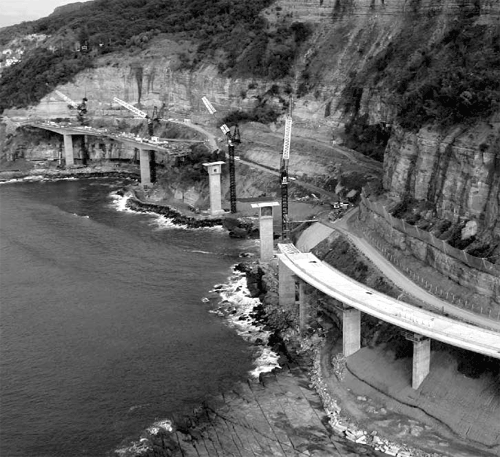 Мост морского обрыва, Sea Cliff Bridge, Волонгонг, Wollongong, Новый Южный Уэльс, New South Wales, Австралия, Australia