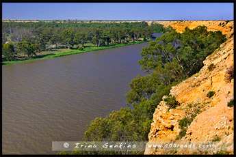 Вид со смотровой площадки Грейтз, Graetz Lookout, Мюррей, Murray, Южная Австралия, South Australia, SA, Австралия, Australia