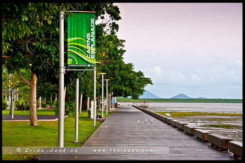 Набережная Кэрнса, Cairns Esplanade, Кэрнс, Cairns, Queensland, Квинсленд, QLD, Австралия, Australia