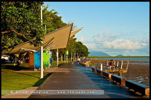 Набережная Кэрнса, Cairns Esplanade, Кэрнс, Cairns, Queensland, Квинсленд, QLD, Австралия, Australia