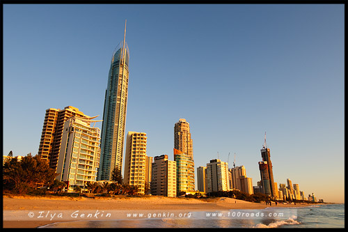 Башня Q1, Q1 Tower, Queensland Number One, Золотое побережье, Gold Coast, Квинсленд, Queensland, Австралия, Australia