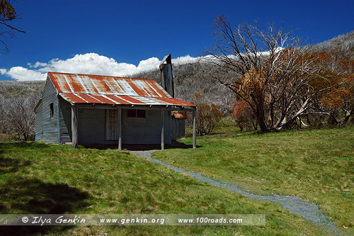 Брэдли Хат, Bradley's Hut, Снежные горы, Snowy Mountains, Австралия, Australia