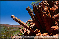 Органные трубы, Organ Pipes, Горная цепь Гавлер, Gawler Ranges, Полуостров Эйр, Eyre Peninsula, Южная Australia, South Australia, Австралия, Australia