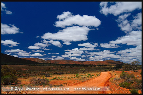 Yardea Road, Горная цепь Гавлер, Gawler Ranges, Полуостров Эйр, Eyre Peninsula, Южная Australia, South Australia, Австралия, Australia