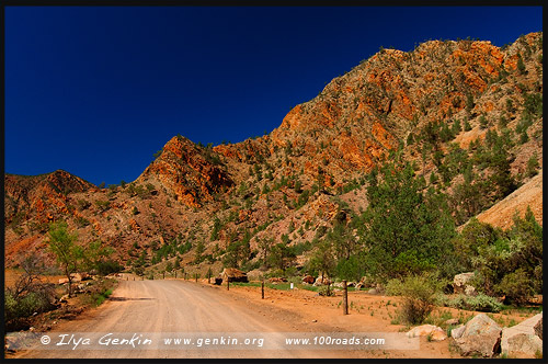 Ущелье Брачина, Brachina Gorge, Северная цепь гор Флиндерс, Northern Flinders Ranges, Аутбек, Аутбэк, Outback, Южная Australia, South Australia, Австралия, Australia