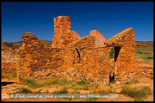 Kanyaka Station Homestead Ruins, Северная цепь гор Флиндерс, Northern Flinders Ranges, Аутбек, Аутбэк, Outback, Южная Australia, South Australia, Австралия, Australia