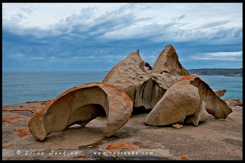 Выдающийся Скалы, Remarkable Rocks, Остров Кенгуру, Kangaroo Island, Южная Австралия, South Australia, Австралия, Australia