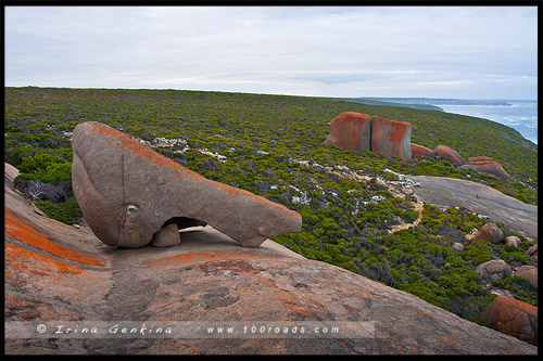 Выдающийся Скалы, Remarkable Rocks, Остров Кенгуру, Kangaroo Island, Южная Австралия, South Australia, Австралия, Australia