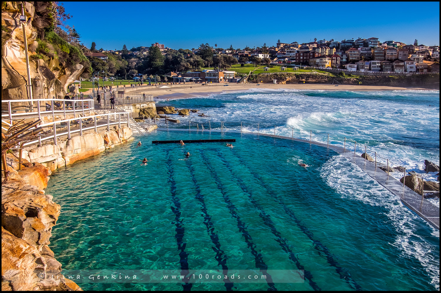 Пляж Бронти, Bronte Beach, Бондай - Куджи, Bondi to Coogee, Восточные пляжи, East Beaches, Сидней, Sydney, Новый Южный Уэльс, New South Wales, Австралия, Australia