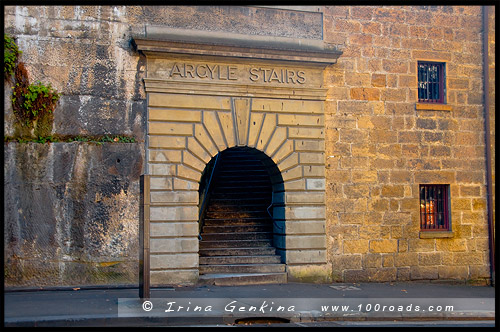 Лестница Аргайл, Argyle Stairs, Район Рокс, Скалы, The Rocks, Сидней, Sydney, Австралия, Australia