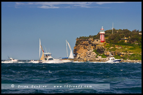Маяк Хорнби, Hornby LighthouseМыс Южная Голова, Вотсонс Бэй, Watsons Bay, South Head, Сидней, Sydney, Австралия, Australia
