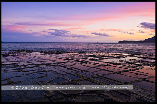 Мозаичный тротуар, Tessellated Pavement, Тасмания, Tasmania, Австралия, Australia