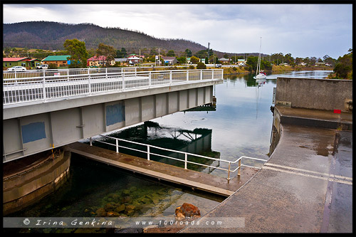 Denison canal, Dunalley, Тасмания, Tasmania, Австралия, Australia