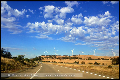 The Gunning Wind Farm, Hume Highway, Новый Южный Уэльс, NSW, Австралия, Australia