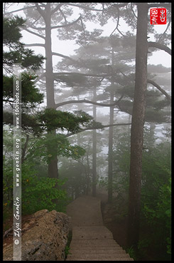 Дорога на Пик Красных Облаков, Way to Red Cloud Peak, Хуаншань, Huangshan, 黄山, Китай, China, 中國, 中国