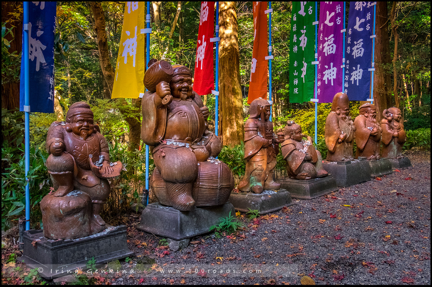 Семь богов счастья, Сэкизан Зен-ин, Sekizan Zen-in, 赤山禅院, Киото, Kyoto, 京都市, Хонсю, Honshu Island, 本州, Япония, Japan, 日本