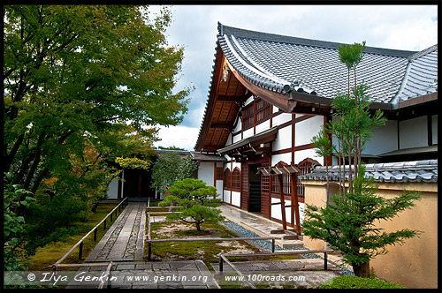 Главное здание храма, Корин-ин, Korin-in,興臨院, Дайтоку-дзи, Daitoku-ji, 大徳寺, Киото, Kyoto, 京都市, регион Кансай, Kansai, Хонсю, Honshu Island, 本州, Япония, Japan, 日本