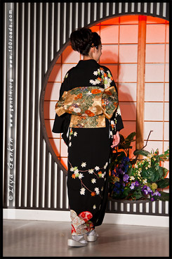 Кимоно Шоу, Kimono Show, кимоно, 着物, kimono,  Текстильный Центр Нисидзин, Nishijin Textile Center, Nishijin-Ori Kaikan, 西陣織会館, Камигё-ку, Kamigyo-ку, 上京区, Киото, Kyoto, 京都市, регион Кансай, Kansai, Хонсю, Honshu Island, 本州, Япония, Japan, 日本