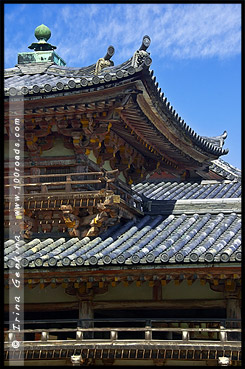 Павильон Феникса, Hoo-do, 鳳凰堂, Храм Бёдо-ин, Byodo-in, 平等院, Удзи, Uji, 宇治, регион Кансай, 関西地方, Kansai, 関西, Хонсю, Honshu Island, 本州, Япония, Japan, 日本