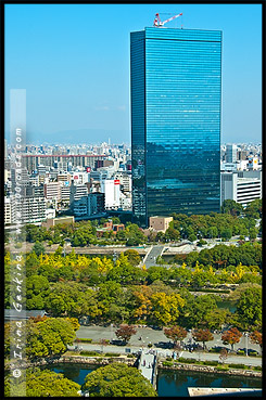 Главная башня, Тенсюкаку, Tenshukaku, 天守閣, Замок в Осака, Kin-jo, Osaka Castle, 大坂城, Осака, Osaka, 大阪, регион Кансай, 関西地方, Kansai, 関西, Хонсю, Honshu Island, 本州, Япония, Japan, 日本