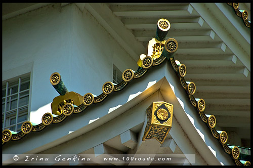 Главная башня, Тенсюкаку, Tenshukaku, 天守閣, Замок в Осака, Kin-jo, Osaka Castle, 大坂城, Осака, Osaka, 大阪, регион Кансай, 関西地方, Kansai, 関西, Хонсю, Honshu Island, 本州, Япония, Japan, 日本