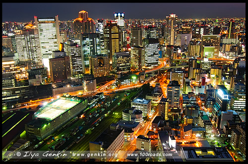 Высотный комплекс Умеда, Умэда Скай Билдинг, Umeda Sky Building, 梅田スカイビル, Осака, Osaka, 大阪, регион Кансай, 関西地方, Kansai, 関西, Хонсю, Honshu Island, 本州, Япония, Japan, 日本