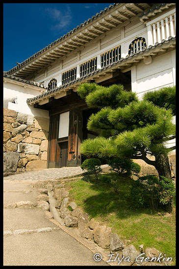 Алмазные Ворота, Hishi-no-mon, 菱の門, Замок Химедзи, Himeji Castle, 姫路城