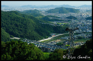 Вид с Горы Сёся на Химедзи, Himeji. View from Mount Shosha., Hyogo Prefecture, Kansai region, Honshu Island, Japan