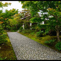 Дорожка, ведущая к гостевому дому, Koko-en Garden, Hyogo Prefecture, Kansai region, Honshu Island, Japan