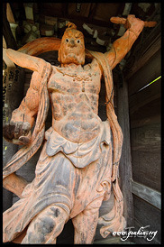 Daisho-in Temple Guard (Nio), Daisho-in Temple, Miyajima, Honshu, Japan