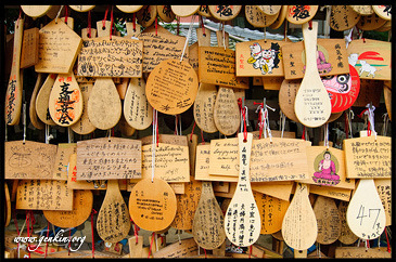 Ema, Prayer Tablets, at Daisho-in Temple, Miyajima, Honshu, Japan