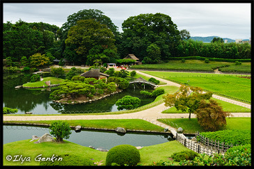 View from Yuishinzan Hill, Korakuen Garden, Okayama, Honshu, Japan