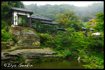 Вoздушный/невесомый Пруд, Byakurochi, Храм Энгаку-дзи, Engaku-ji, Камакура, Kamakura, 鎌倉市, Kanagawa Prefecture, Канагава, 神奈川県, Регион Канто, Kanto Region, 関東地方, Хонсю, Honshu Island, 本州, Япония, Japan, 日本