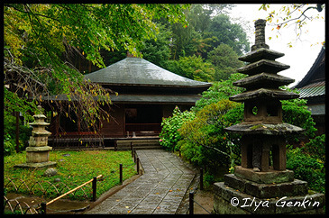 Главное здание, Храм Токэй-дзи, Tokei-ji, 東慶寺, Камакура, Kamakura, 鎌倉市, Kanagawa Prefecture, Канагава, 神奈川県, Регион Канто, Kanto Region, 関東地方, Хонсю, Honshu Island, 本州, Япония, Japan, 日本