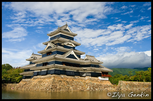 Замок Мацумото, Matsumoto Castle, Хонсю, Honshu Island, 本州, Япония, Japan, 日本