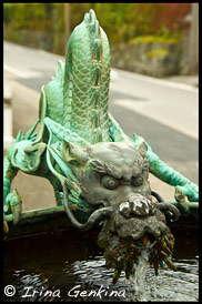 Дракон источника омовения, Ринно-дзи, Rinno-ji Temple, 輪王寺, Никко, Nikko, 日光, Регион Канто, Kanto Region, 関東地方, Хонсю, Honshu Island, 本州, Япония, Japan, 日本