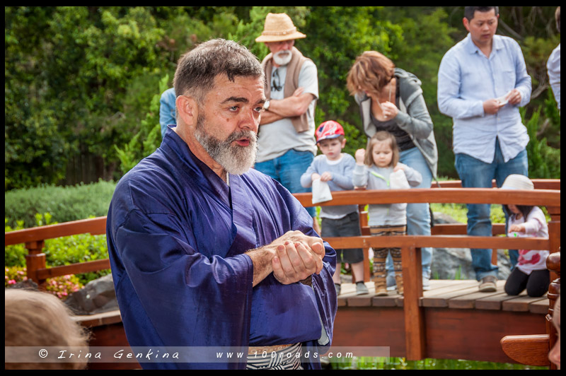 Tea ceremony, Japanese Garden, Edogawa Commemorative Garden, Gosford, NSW, Australia